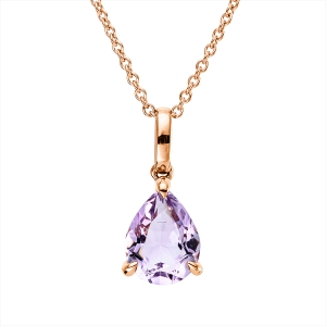 Collier 18 kt RG, mit ZÖ 42 cm