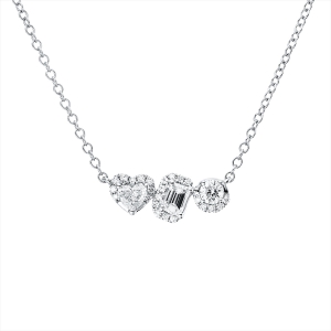 Collier 18 kt WG, mit ZÖ 40,6 cm