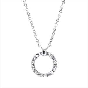 Collier 18 kt GG Kreis, mit ZÖ 40 cm, 42,5cm