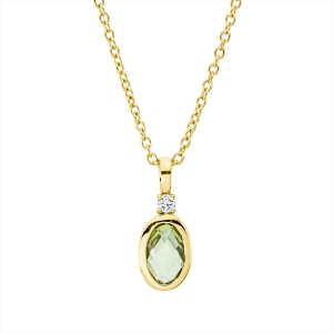 Collier 18 kt GG, mit ZÖ 40 cm, 42,5cm