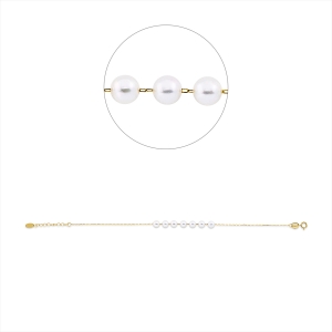 Armband  18kt Gelbgold mit ZÖ 16 cm mit 0,00ct Diamanten