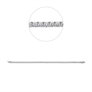 Tennisarmband 4er-Krappe 18kt Gelbgold Premium Edition mit 3,14ct Diamanten