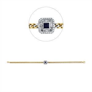 Armband 18 kt GG+WG