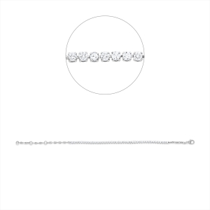 Tennisarmband  18kt Gelbgold mit 1,51ct Diamanten
