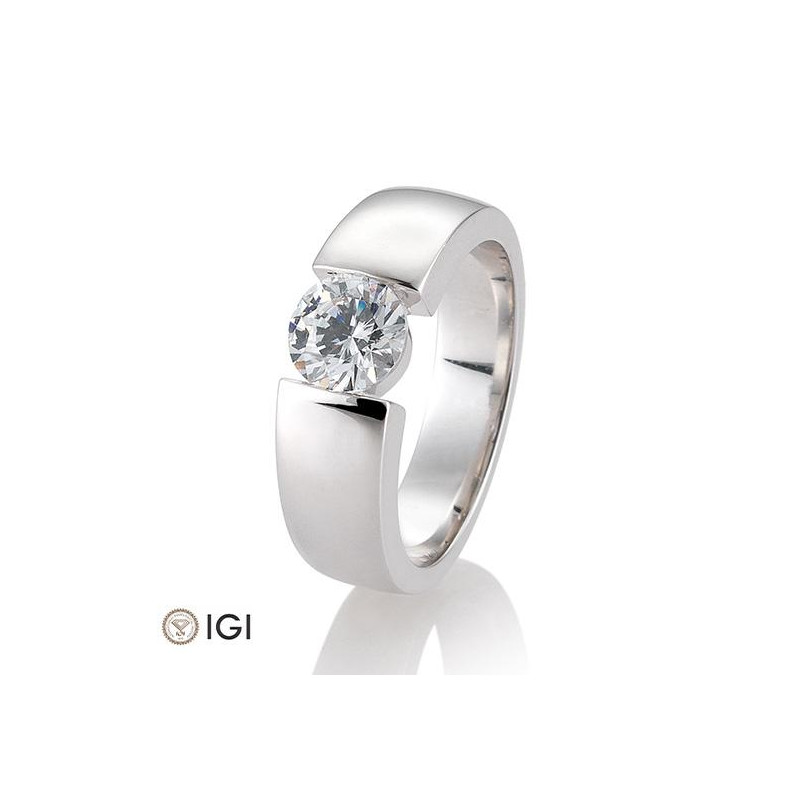Bild von Spannring mit Diamanten 1.50 ct. 750/- Weißgold