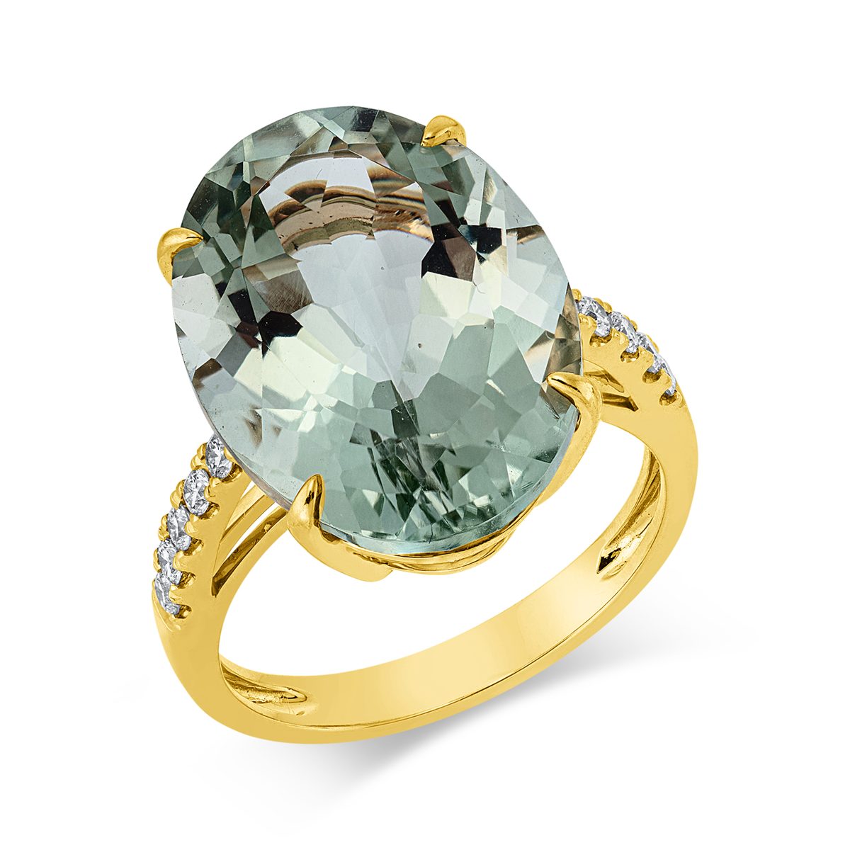 Ring 4er-Krappe 18 kt GG