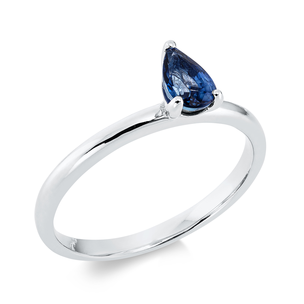 Ring 3er-Krappe 18 kt WG Tropfen