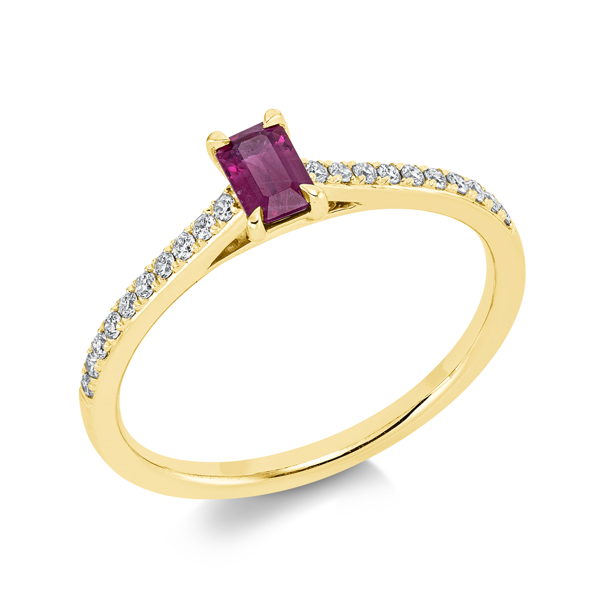Ring 4er-Krappe 18 kt GG