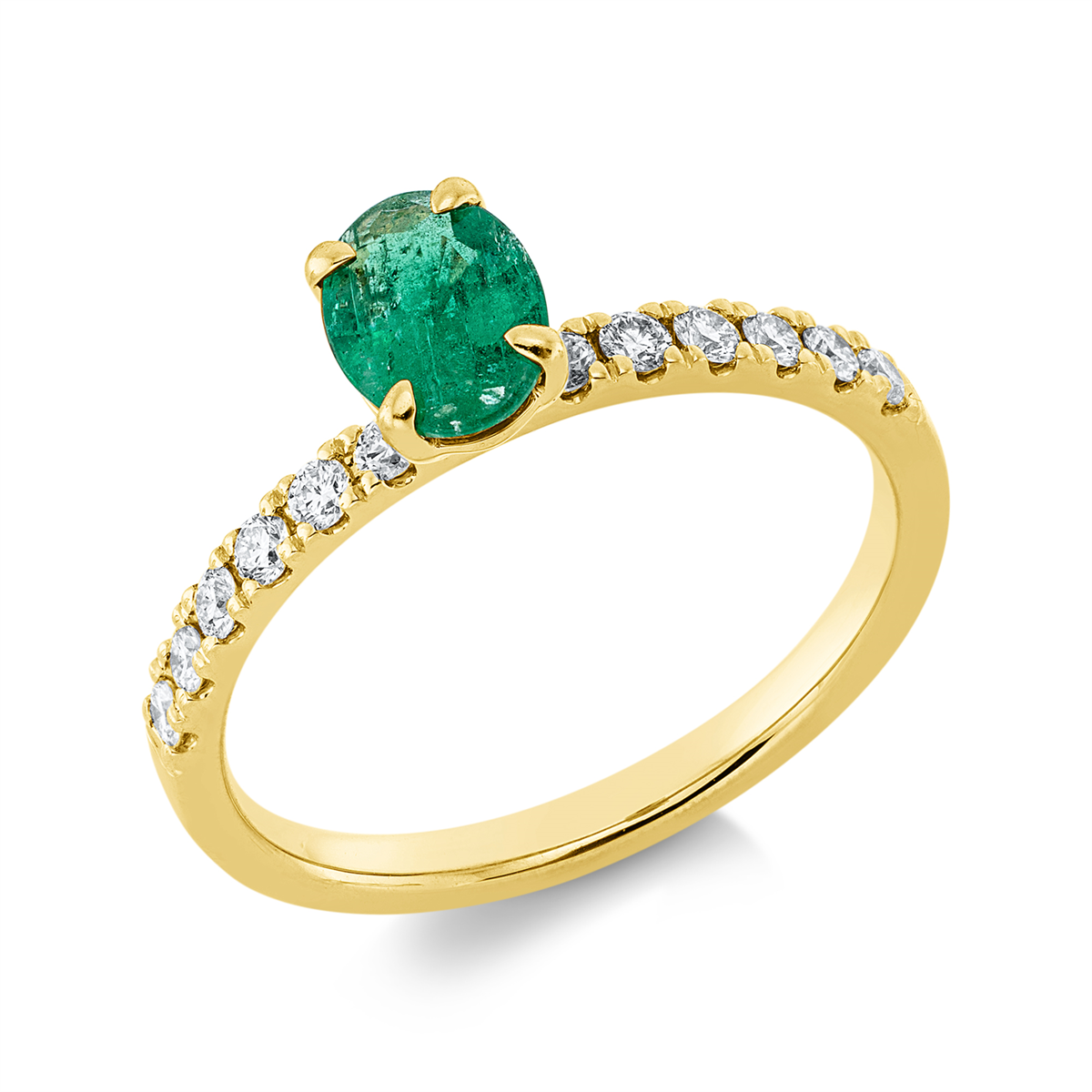 Ring 4er-Krappe 18 kt GG