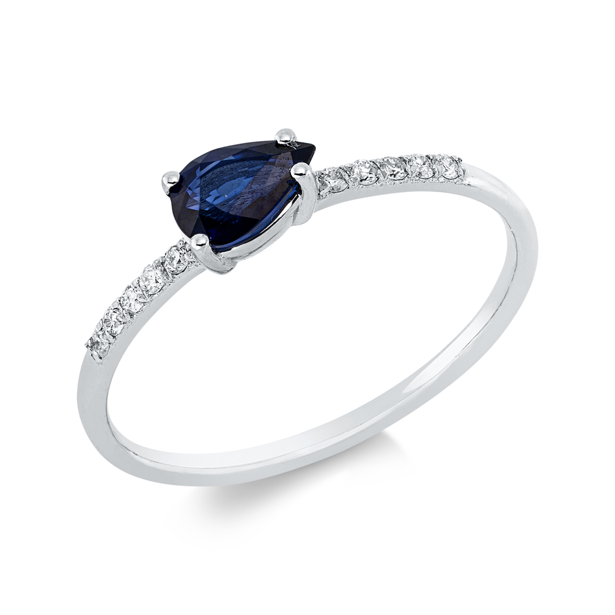 Ring 4er-Krappe 18 kt WG