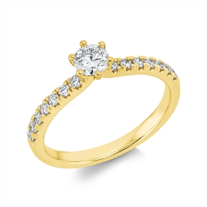Ring 6er-Krappe 14 kt GG, GIA6541830103