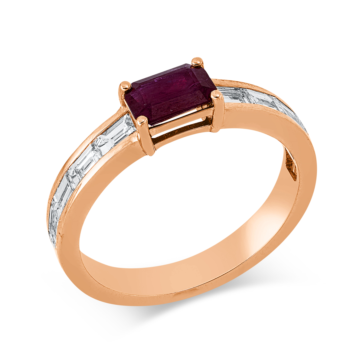 Ring 4er-Krappe 18 kt RG