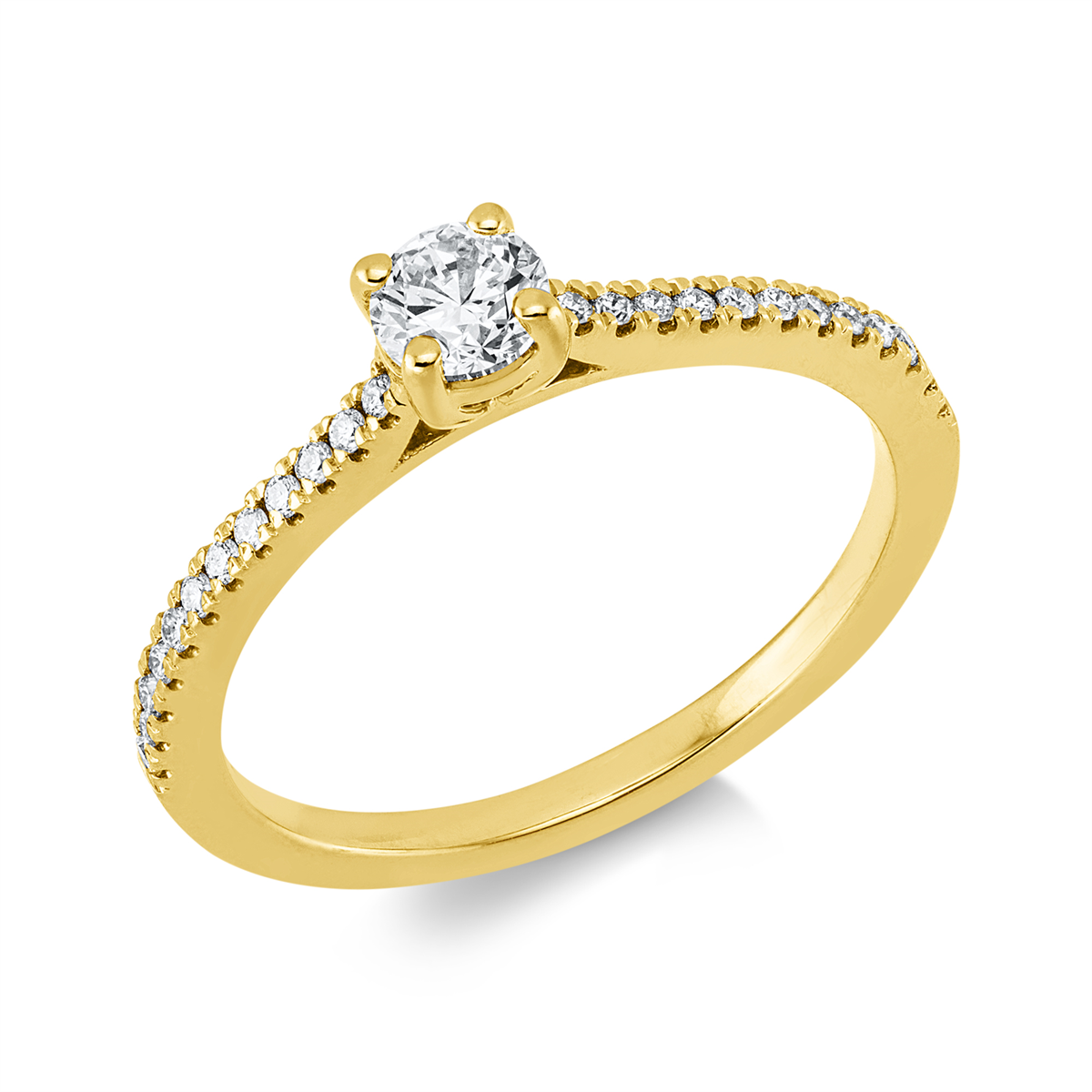 Ring 4er-Krappe 18 kt GG
