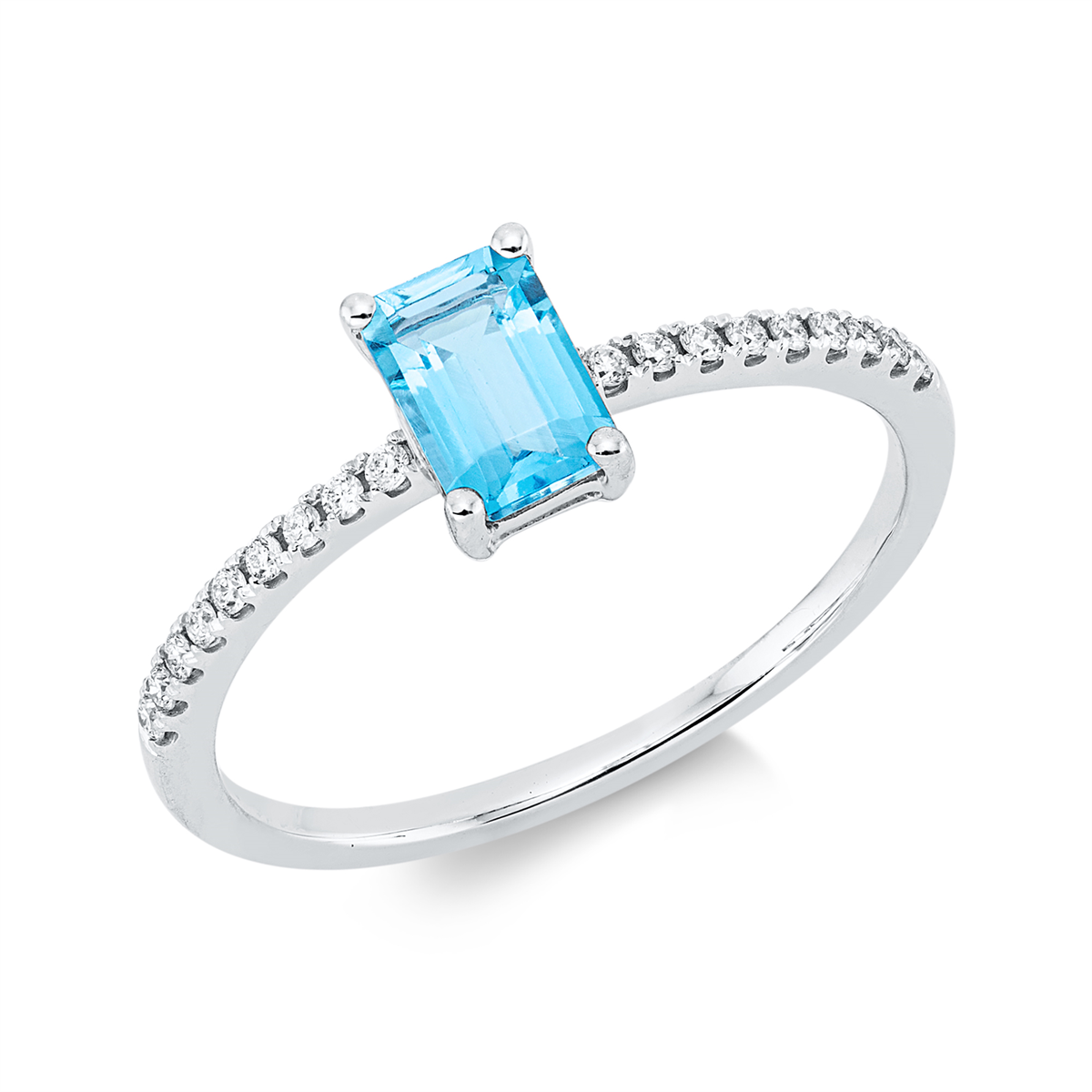 Ring 4er-Krappe 18 kt WG