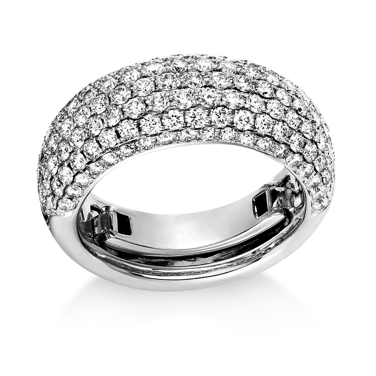 Pavé Ring  18kt Weißgold mit 2,02ct Diamanten