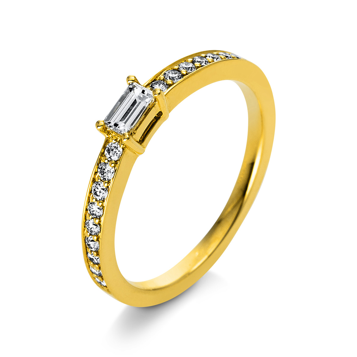 Ring 4er-Krappe 18 kt GG