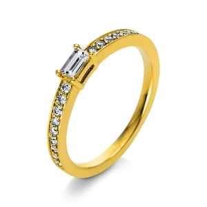 Ring 4er-Krappe 18 kt GG