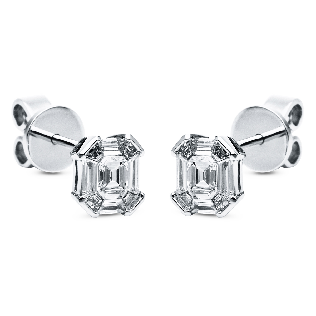 Ohrstecker 18 kt WG