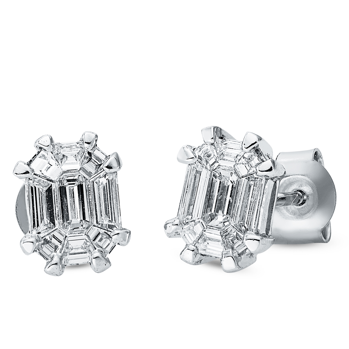 Ohrstecker 18 kt WG