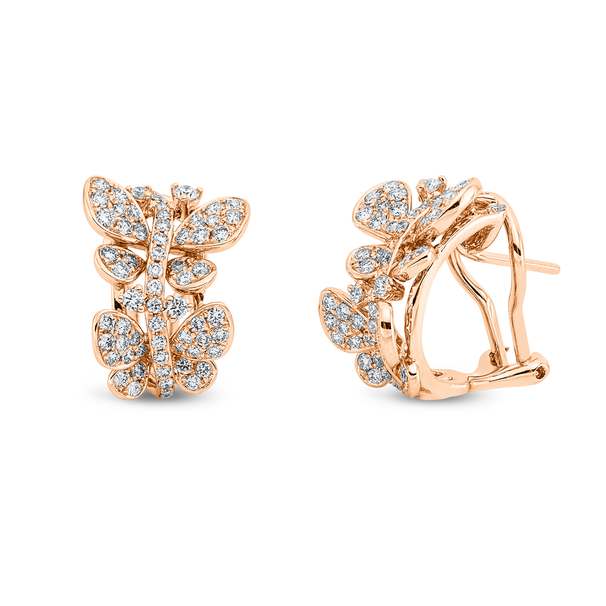 Ohrschmuck 18 kt RG Schmetterling
