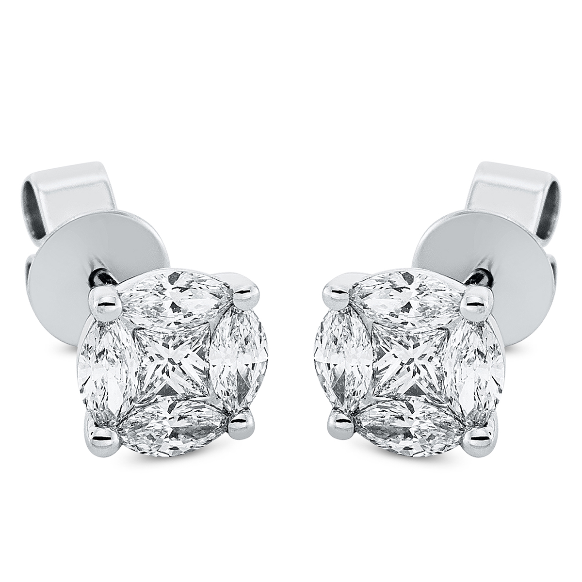 Ohrstecker 18 kt WG