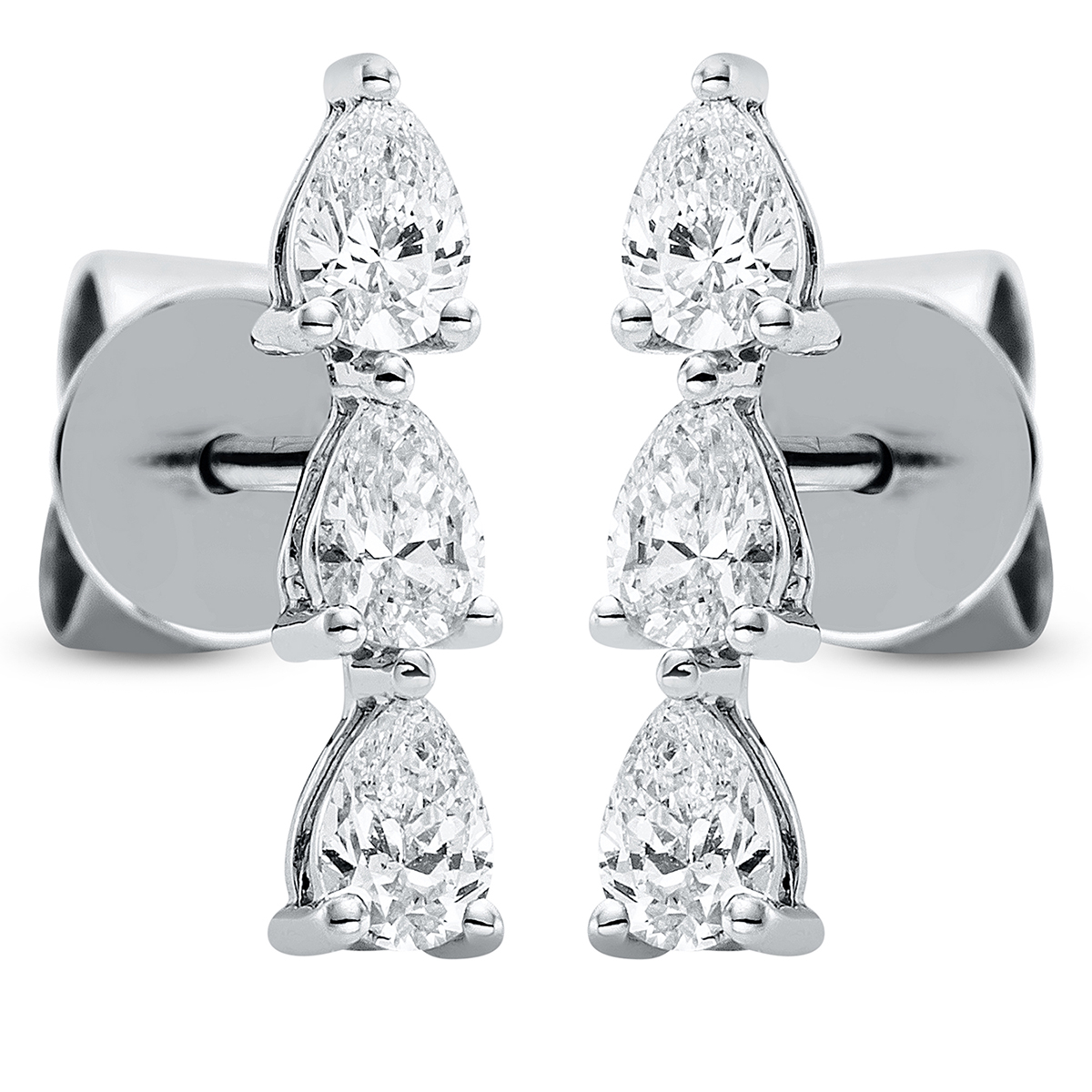Ohrstecker 18 kt WG