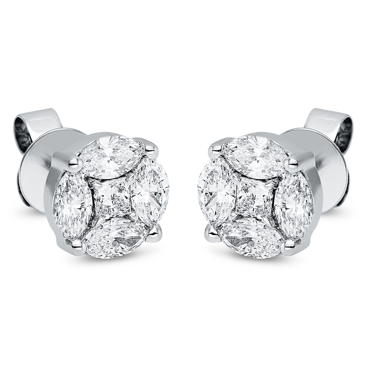 Ohrstecker 18 kt WG