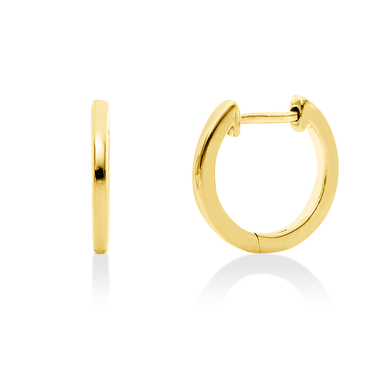Creolen  14kt Gelbgold mit 0,00ct Diamanten
