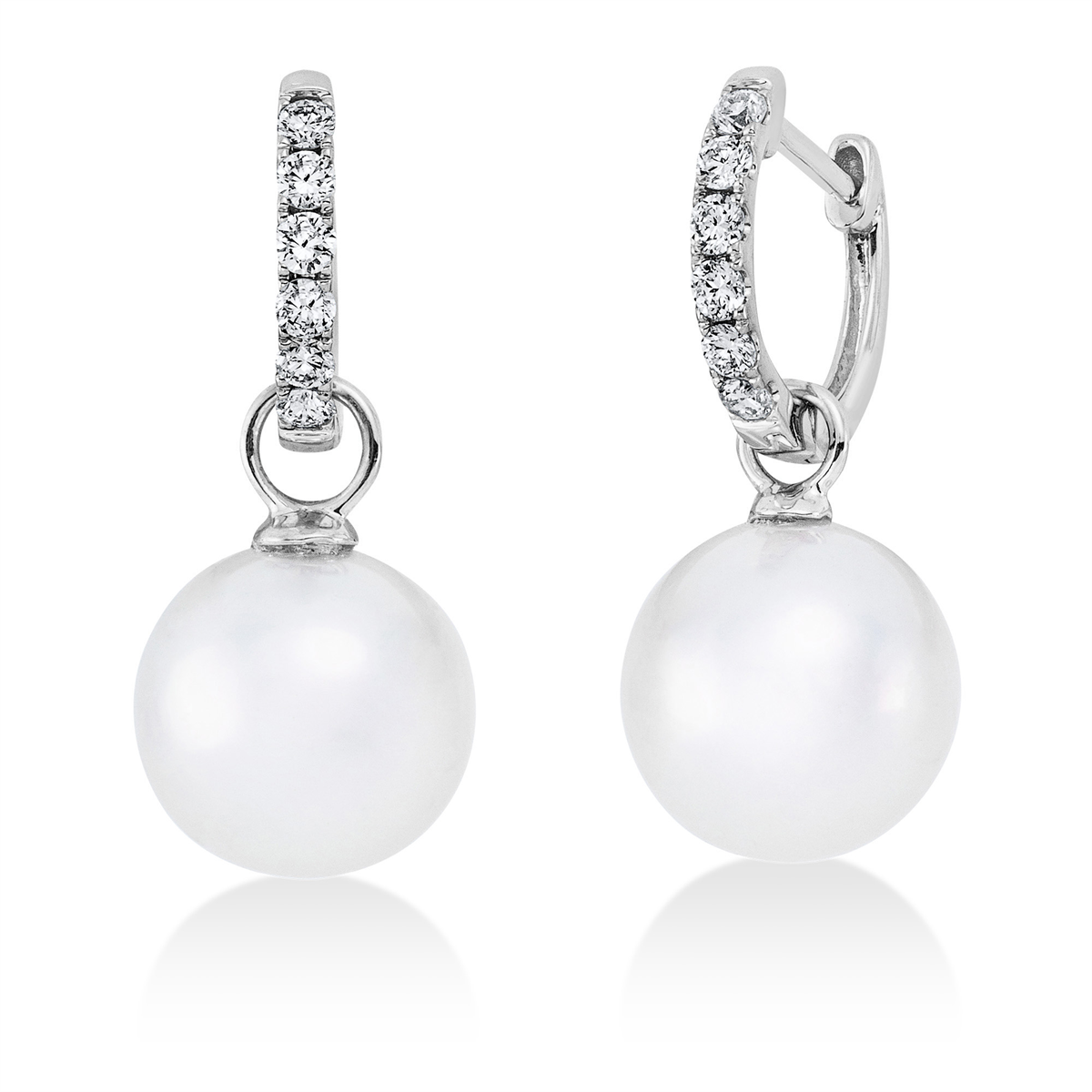 Ohrschmuck  18kt Weißgold mit 0,22ct Diamanten