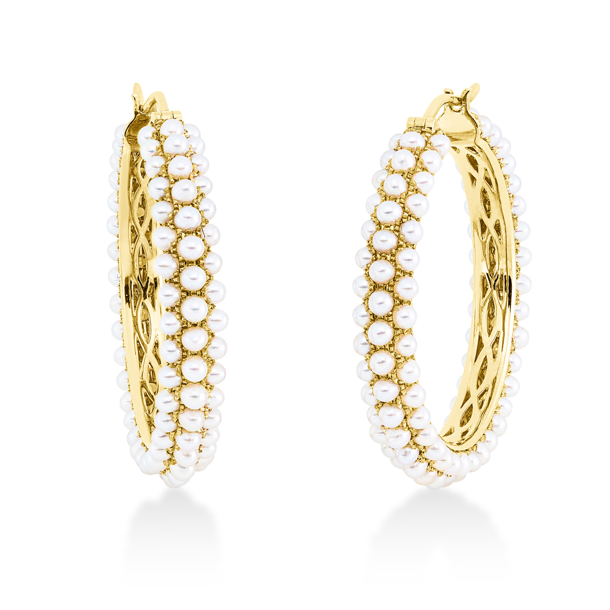 Creolen  18kt Gelbgold mit 0,00ct Diamanten