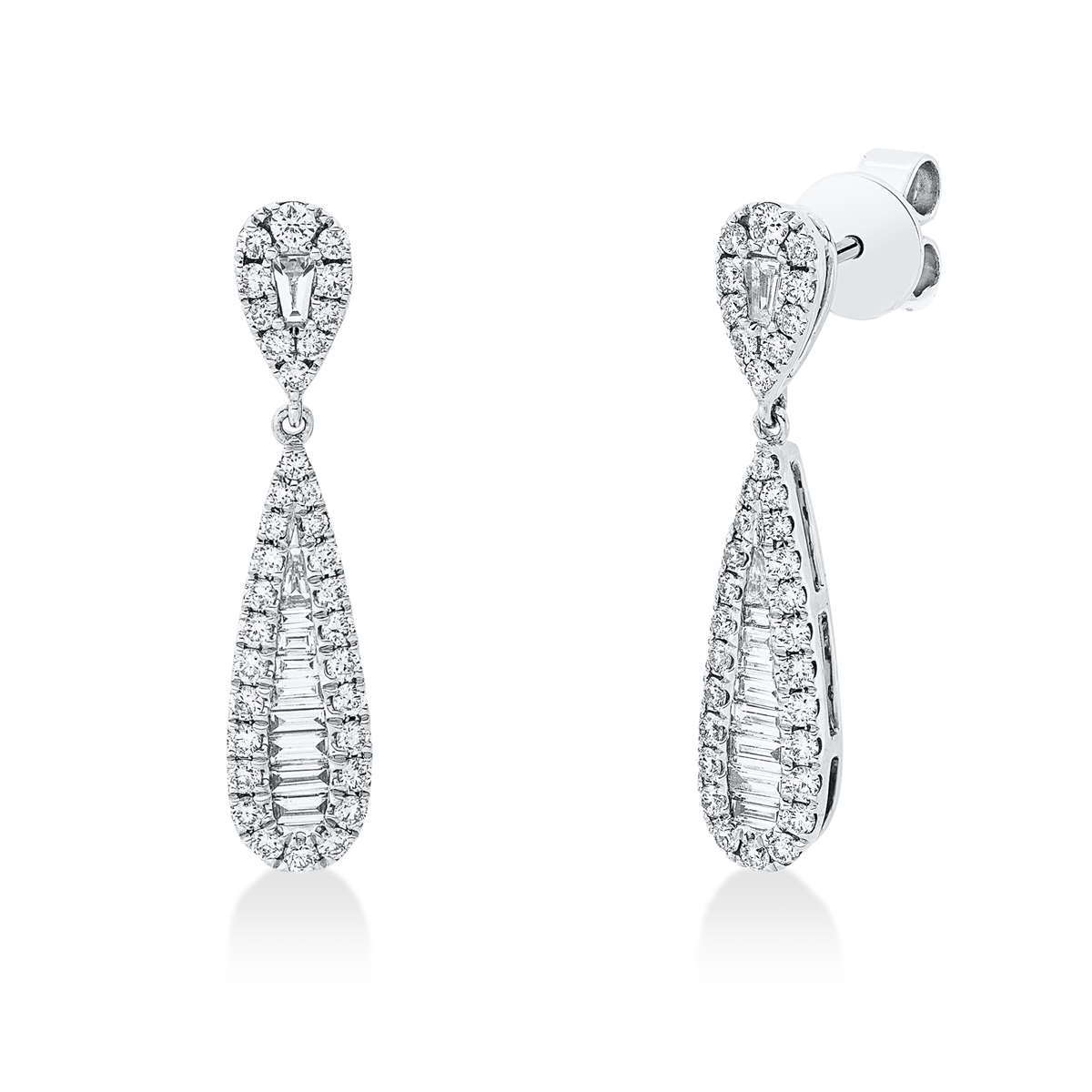 Ohrschmuck 18 kt WG Tropfen