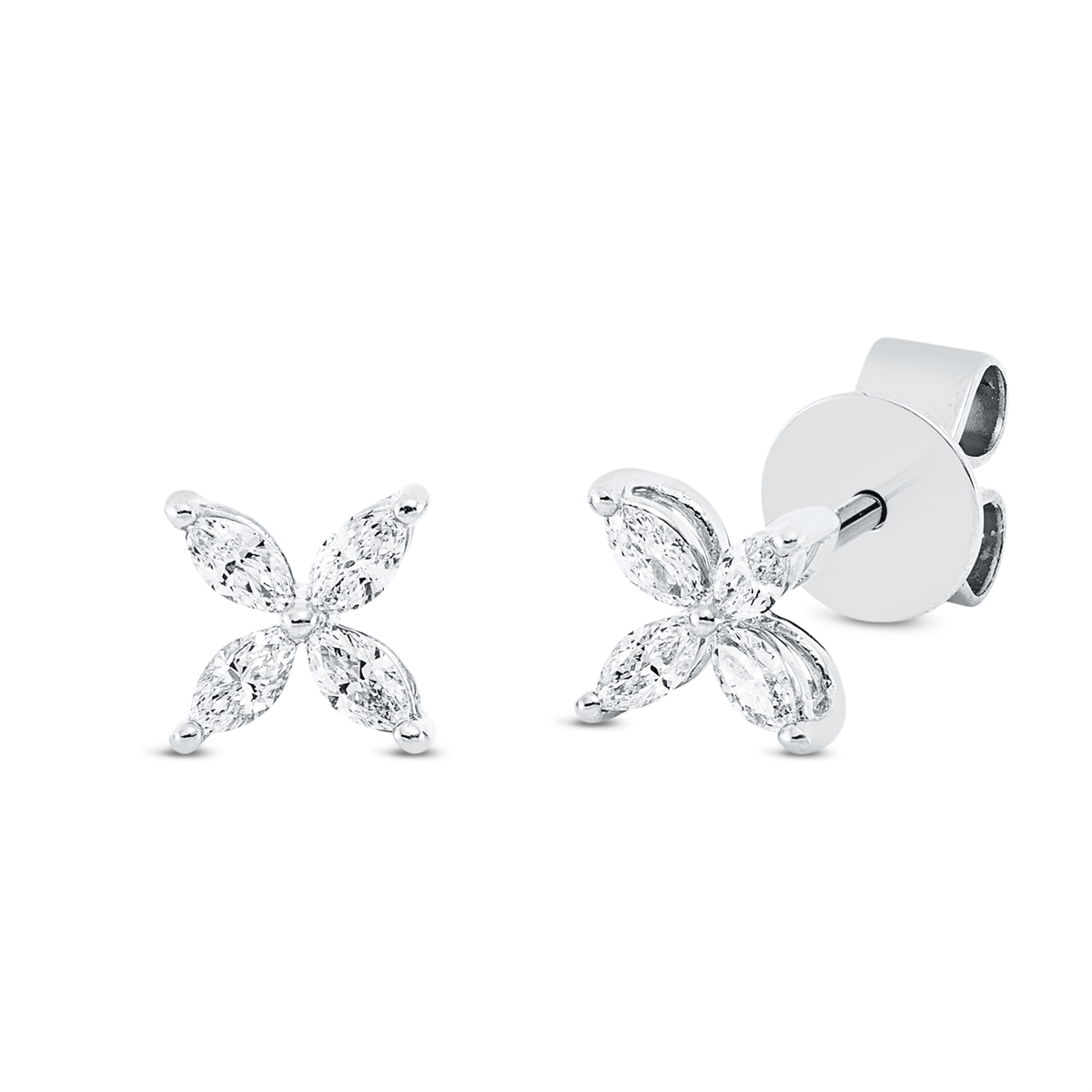 Ohrstecker 18 kt WG