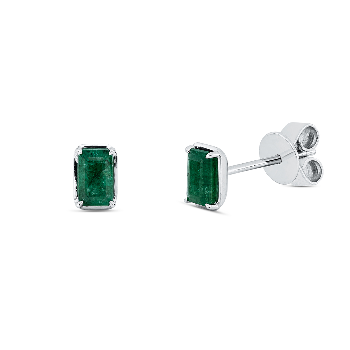 Ohrstecker 4er-Krappe 18 kt WG