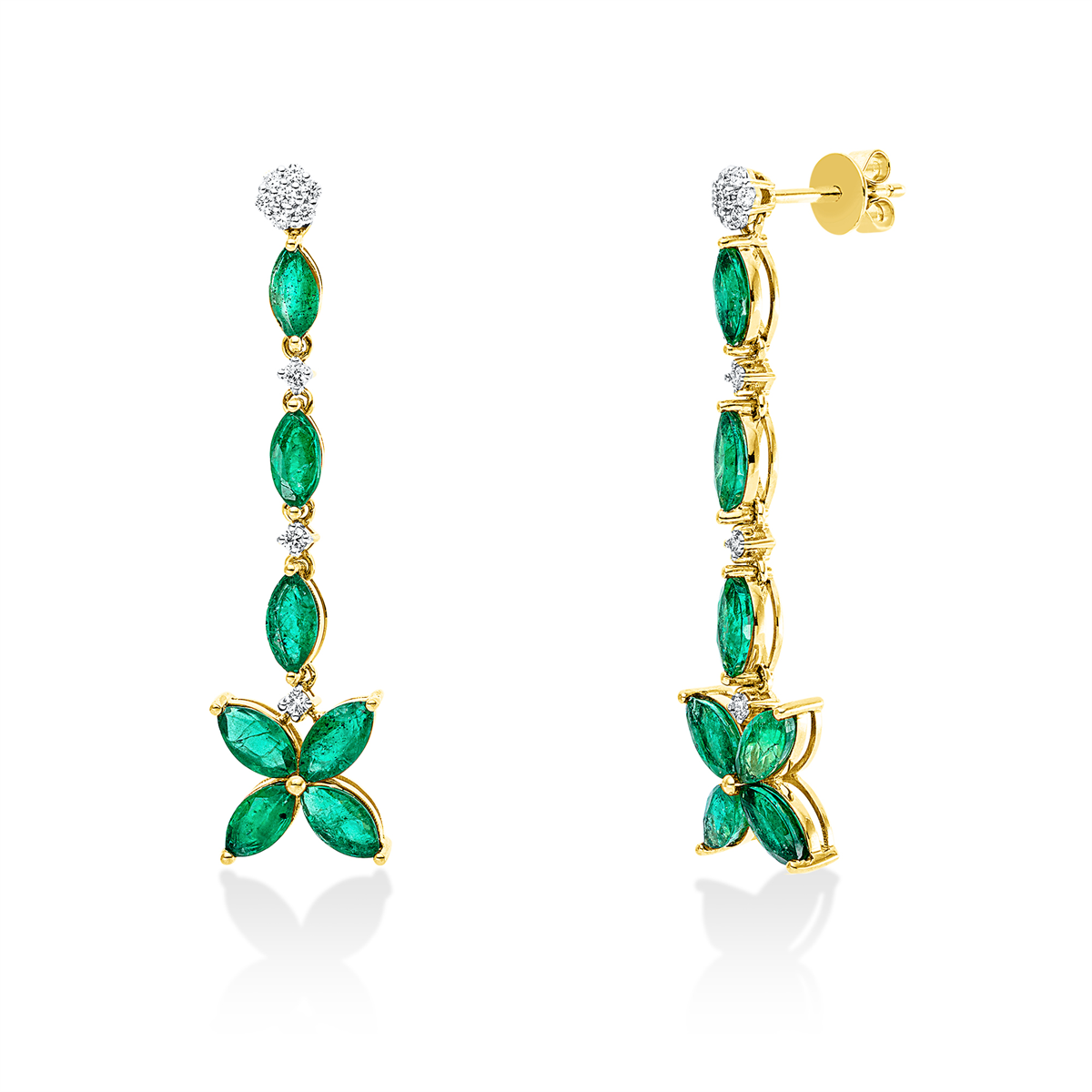 Ohrschmuck 18 kt GG+WG