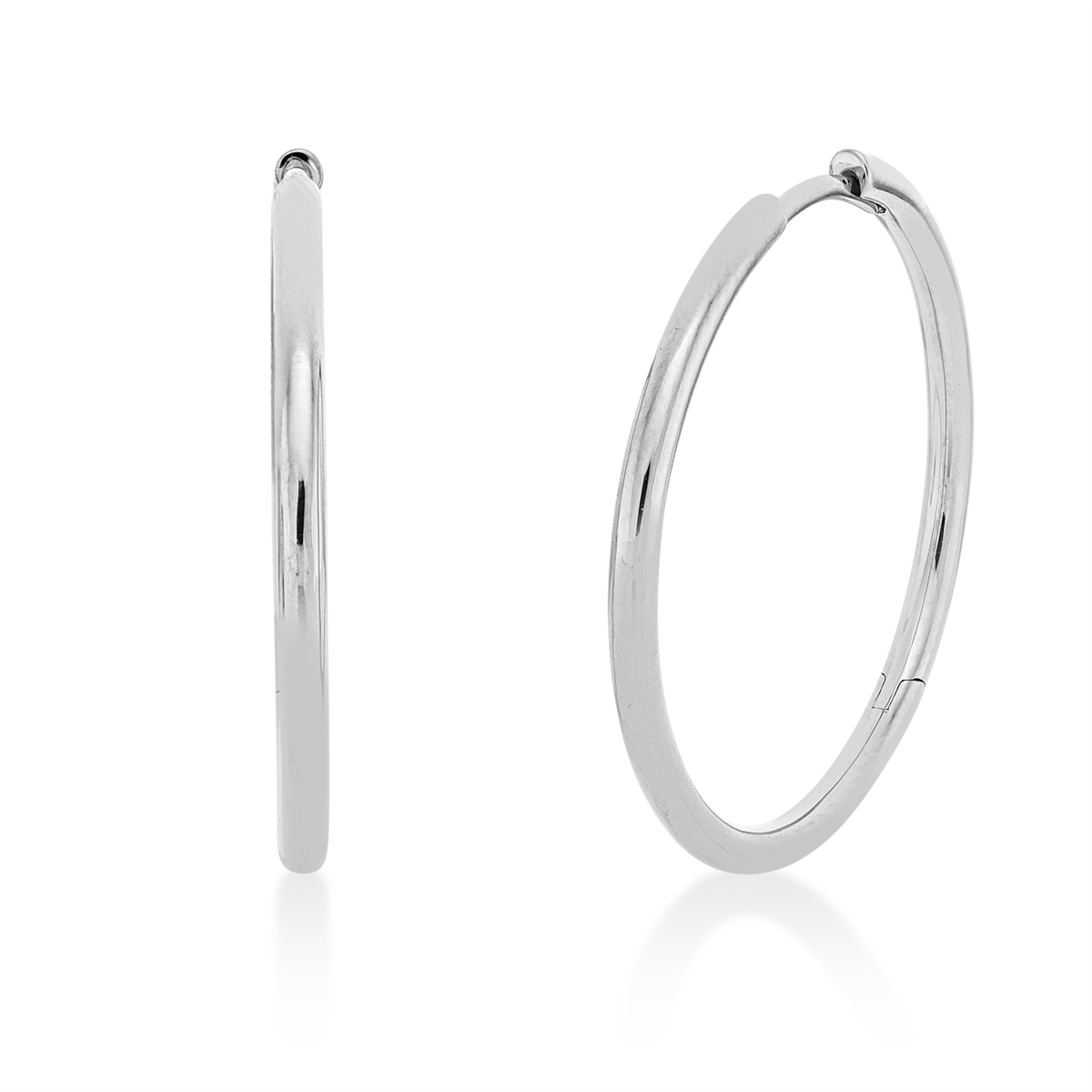 Creolen  18kt Weißgold mit 0,00ct Diamanten