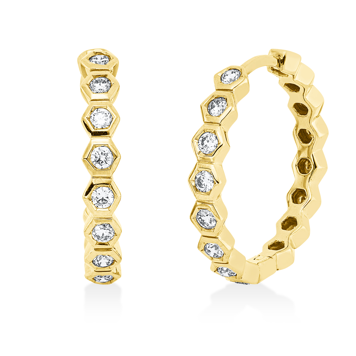 Creolen Zarge 18 kt GG
