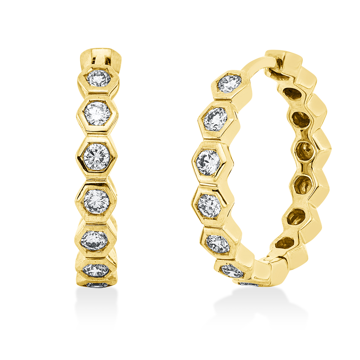 Creolen Zarge 18 kt GG