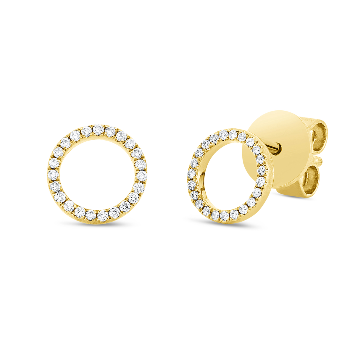 Ohrstecker 18 kt GG Kreis
