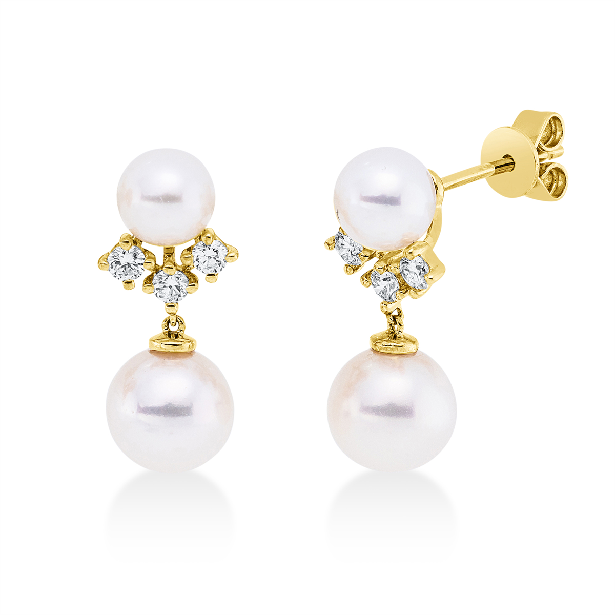 Ohrschmuck  18kt Gelbgold mit 0,22ct Diamanten