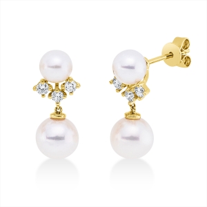 Ohrschmuck  18kt Gelbgold mit 0,22ct Diamanten