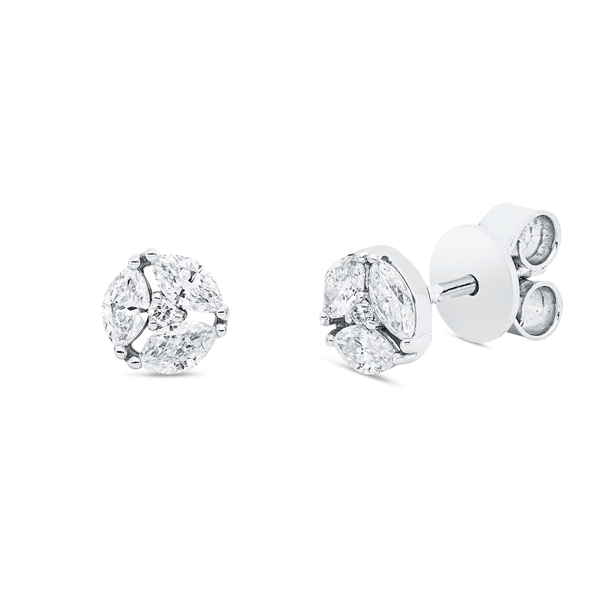 Ohrstecker 18 kt WG