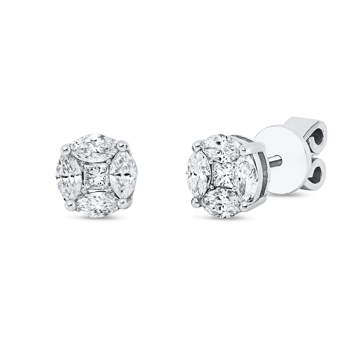 Ohrstecker 18 kt WG