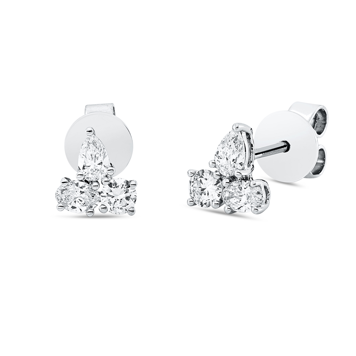 Ohrstecker 18 kt WG