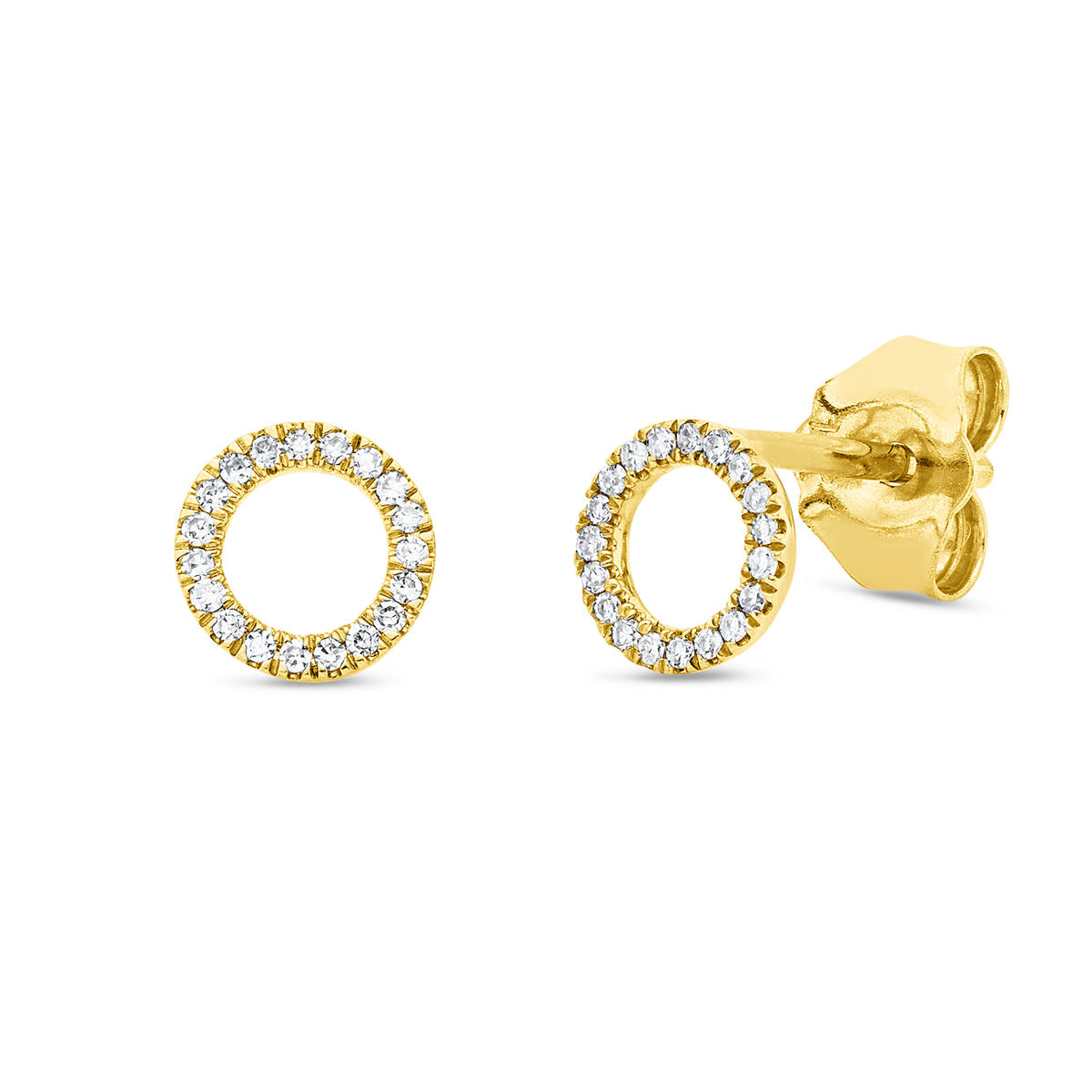 Ohrstecker 18 kt GG Kreis