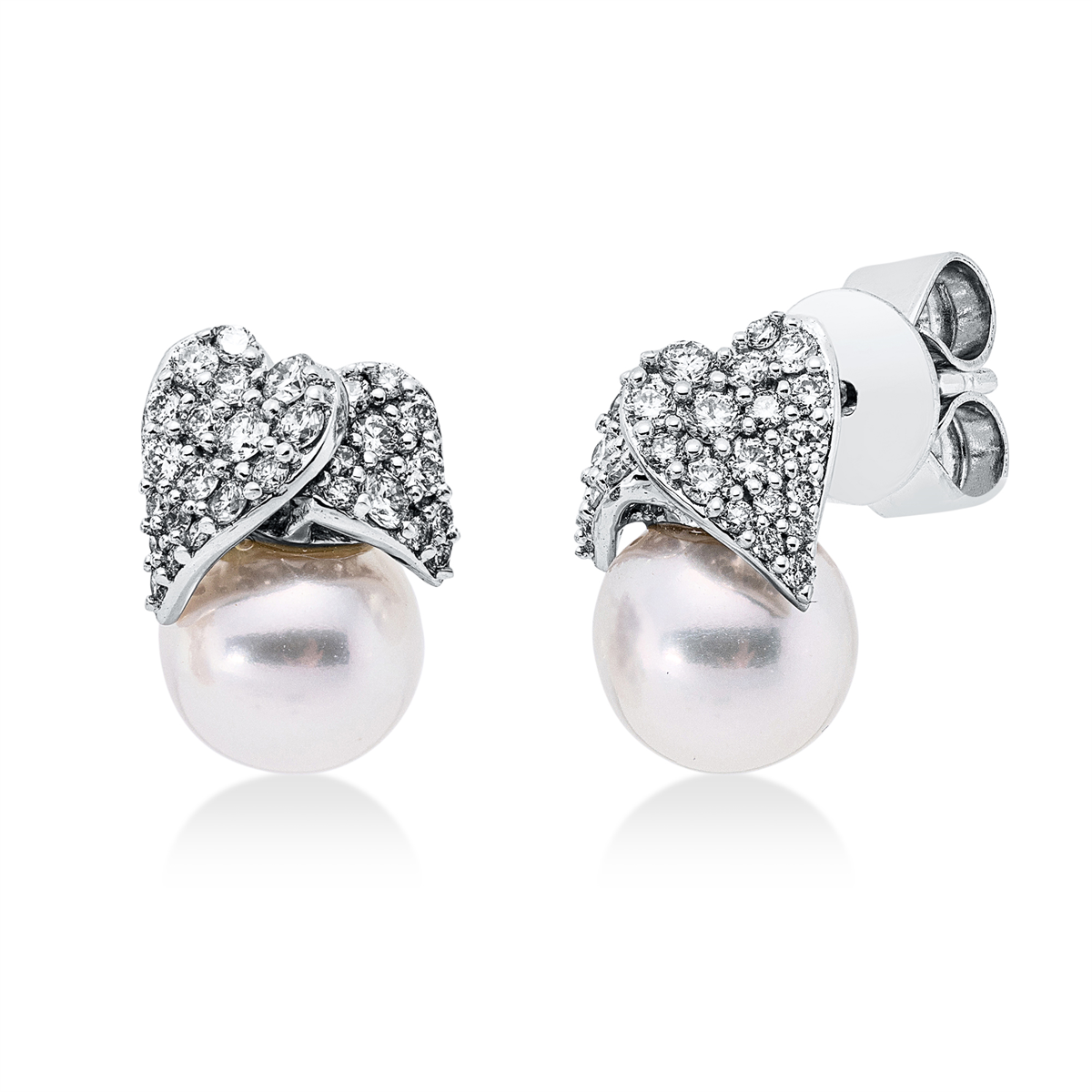 Ohrstecker  18kt Weißgold mit 0,33ct Diamanten
