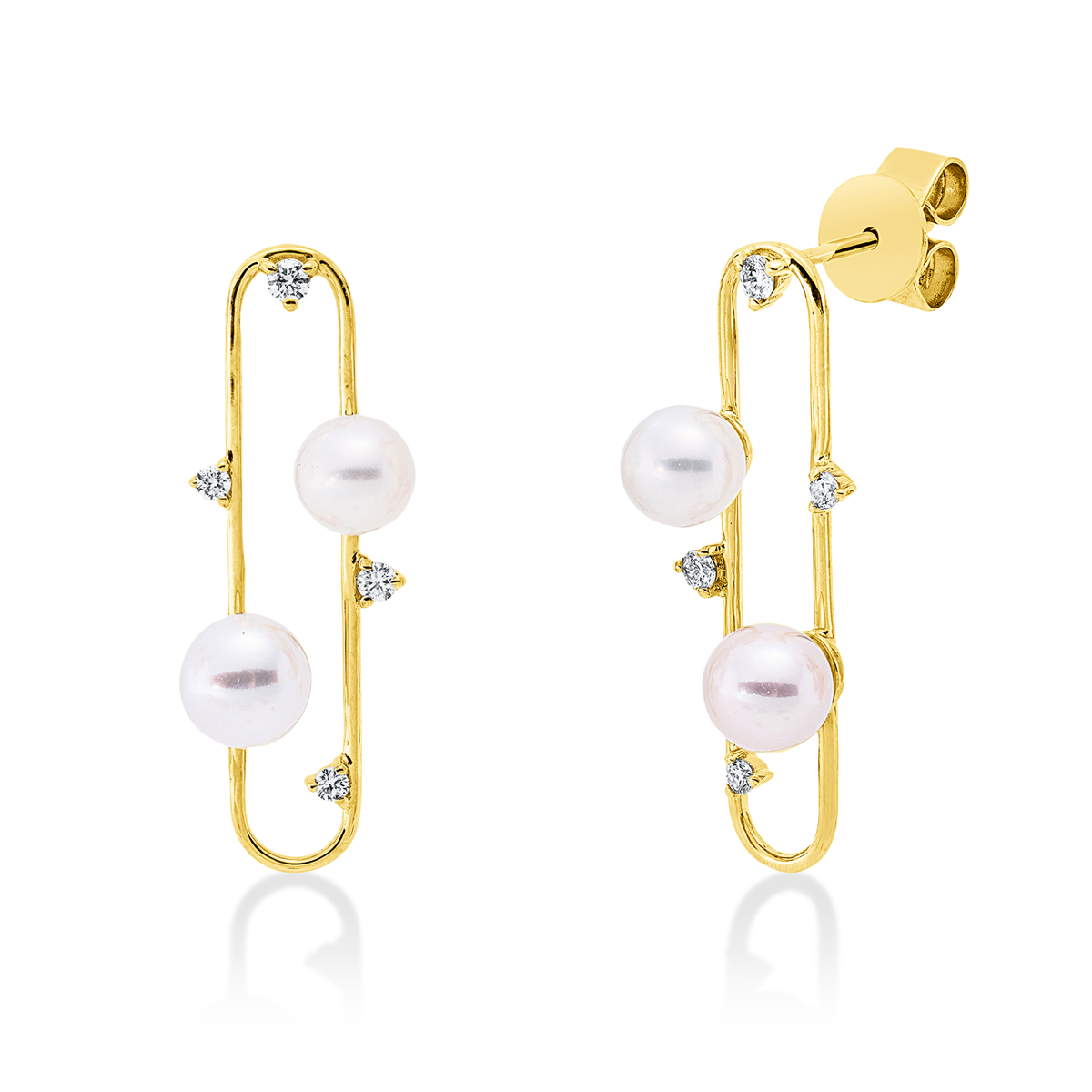 Ohrschmuck  18kt Gelbgold mit 0,15ct Diamanten