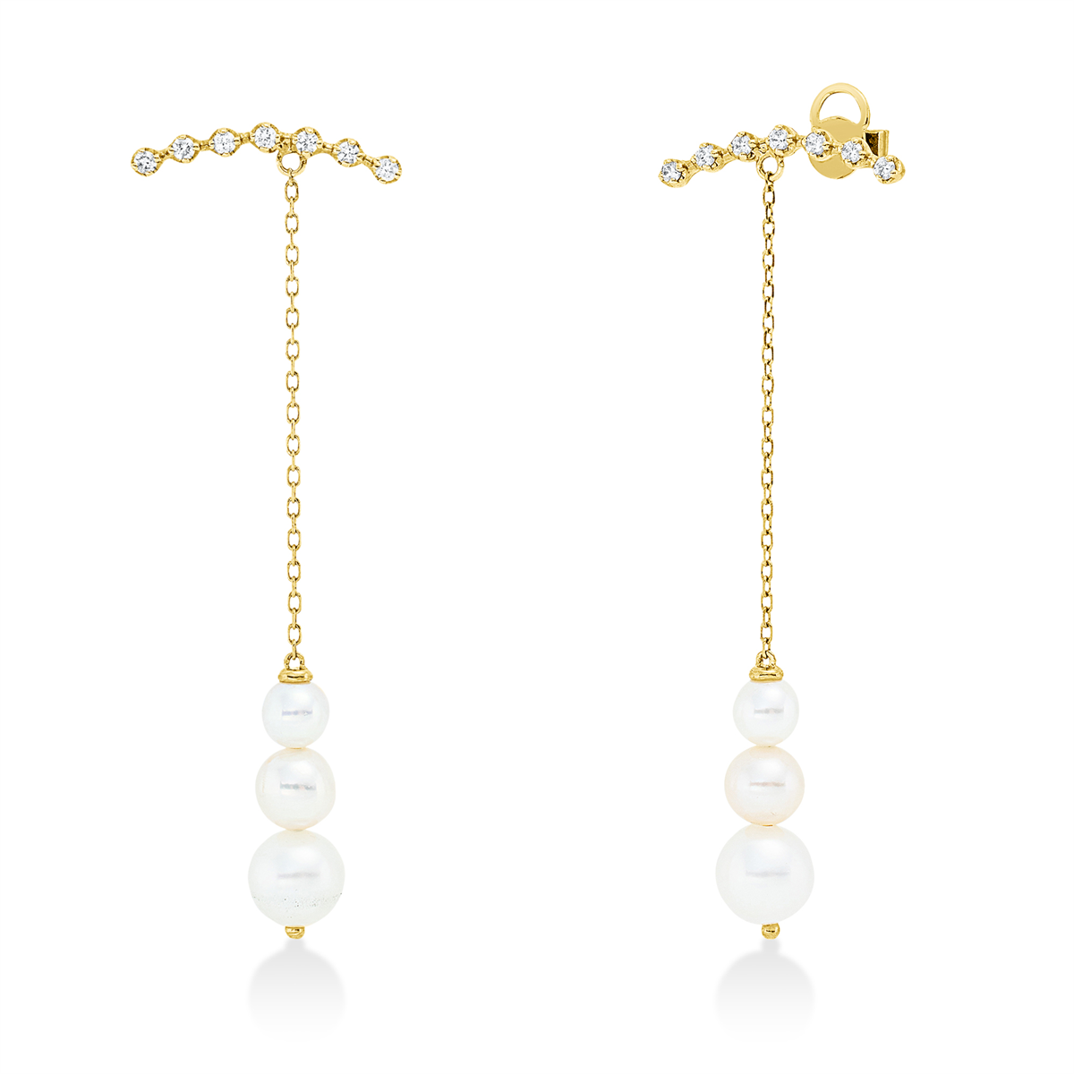 Ohrschmuck  18kt Gelbgold mit 0,15ct Diamanten