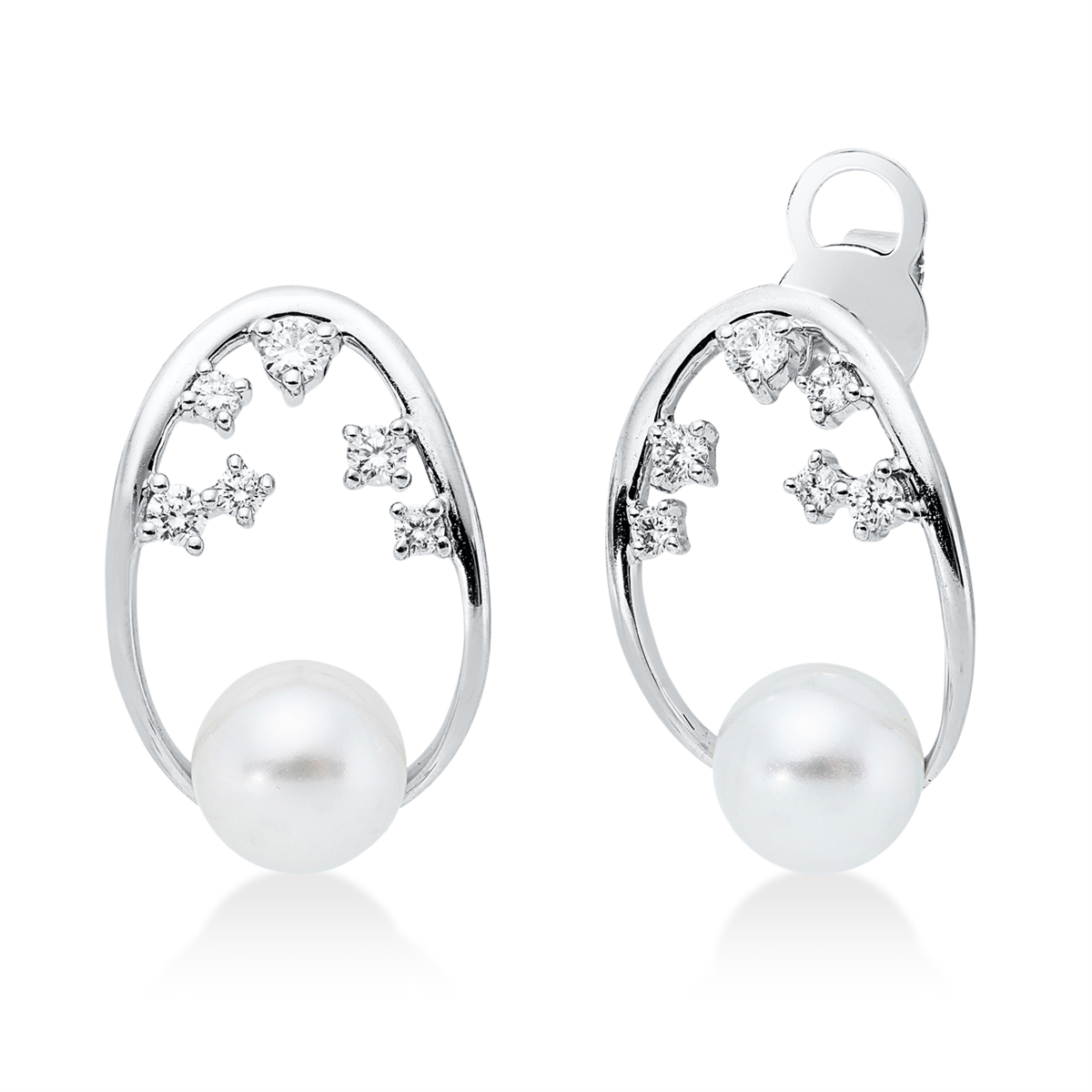 Ohrstecker  18kt Weißgold mit 0,27ct Diamanten