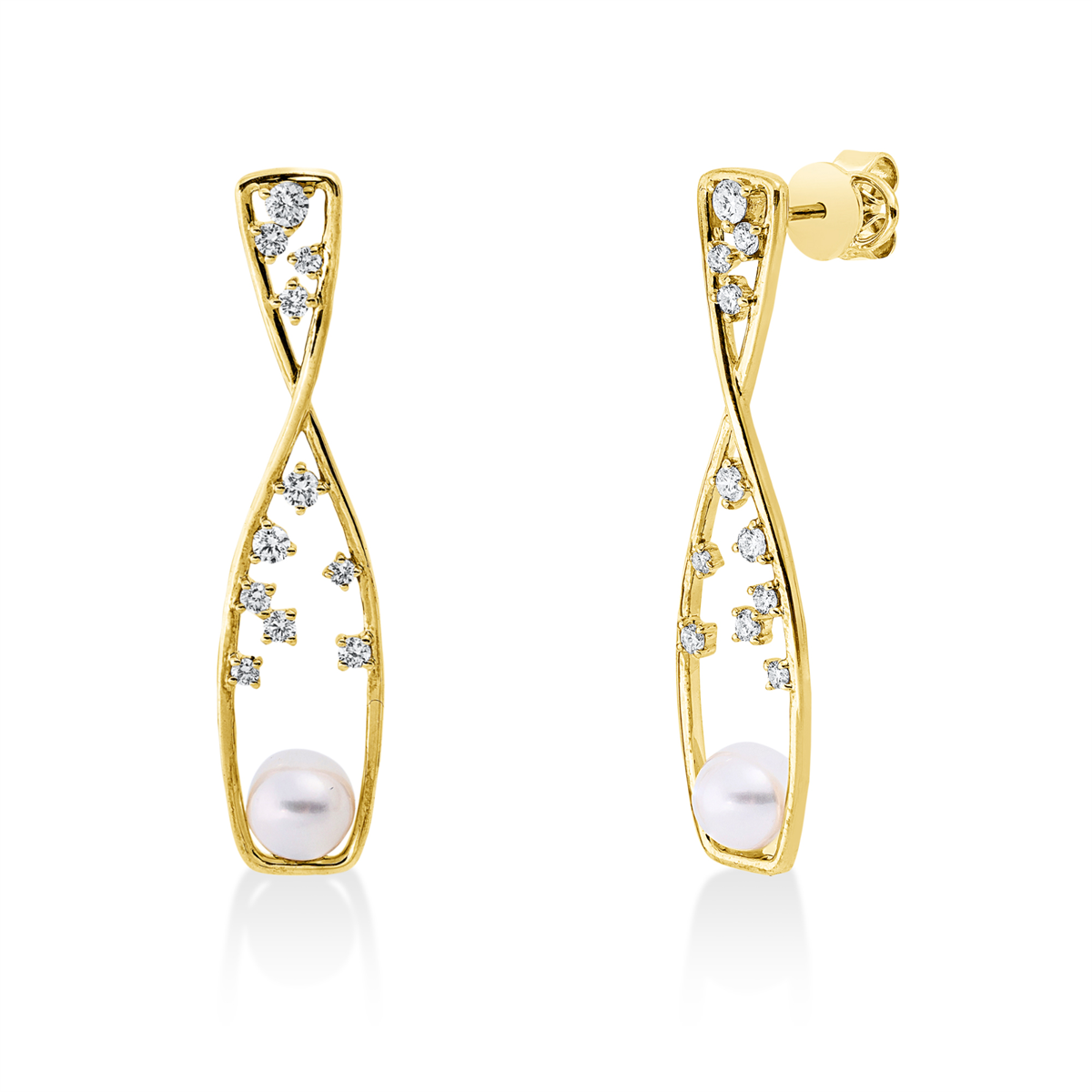 Ohrschmuck  18kt Gelbgold mit 0,54ct Diamanten