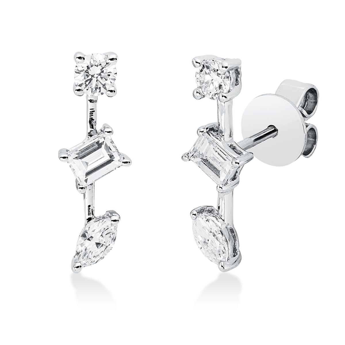 Ohrstecker 18 kt WG